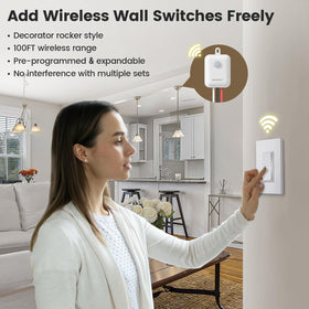 SURAIELEC decorator rocker wall switch mounted on a Decora plate