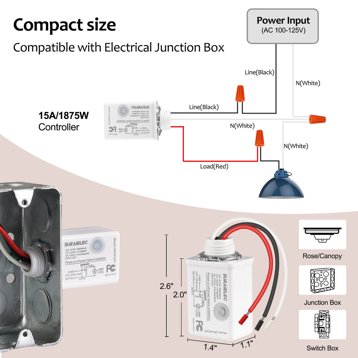 SURAIELEC installation with neutral wire required for setup.