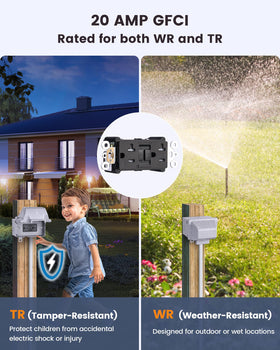 SURAIELEC lockable outdoor box adds security for homes campsites or shared charging.
