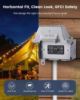 SURAIELEC horizontal-mount enclosure enables clean fence-grid integration and easy wiring.