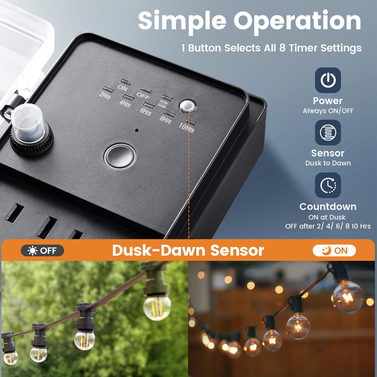 SURAIELEC six-outlet stake powering multiple devices at once