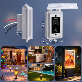 SURAIELEC outdoor WiFi timer installation area for easy integration