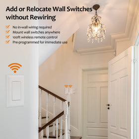 SURAIELEC remote control wall switch for portable lighting control