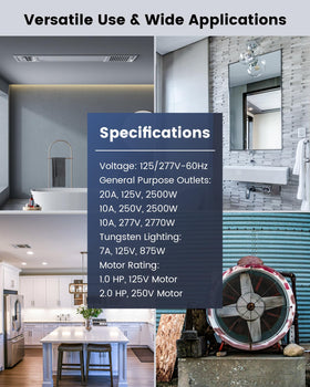 SURAIELEC wall plate compatibility with decorator, toggle, and rocker.
