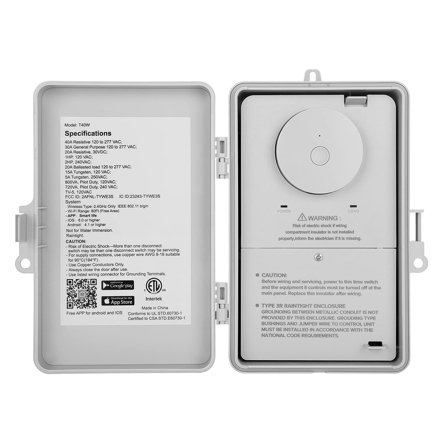 SURAIELEC WiFi pool timer 40A 1HP on 120V pump for reliable control