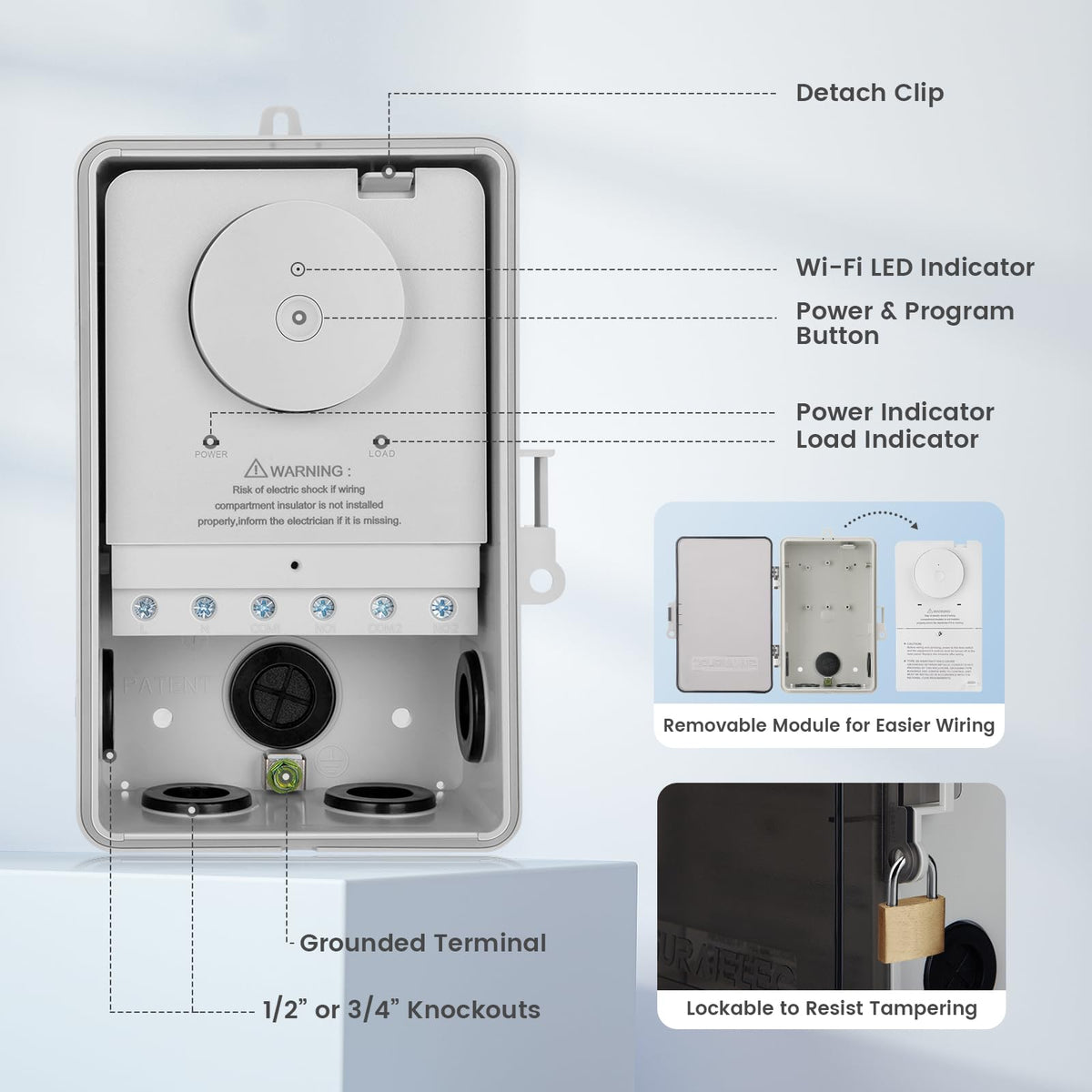 SURAIELEC compatibility image showing 120-277V range and remote access