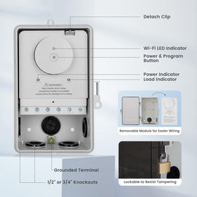 SURAIELEC compatibility image showing 120-277V range and remote access