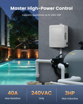 SURAIELEC WiFi Pool Timer wiring-setup highlights simple five-connection installation.