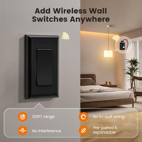 SURAIELEC wireless kit remote lets you control lights from anywhere.