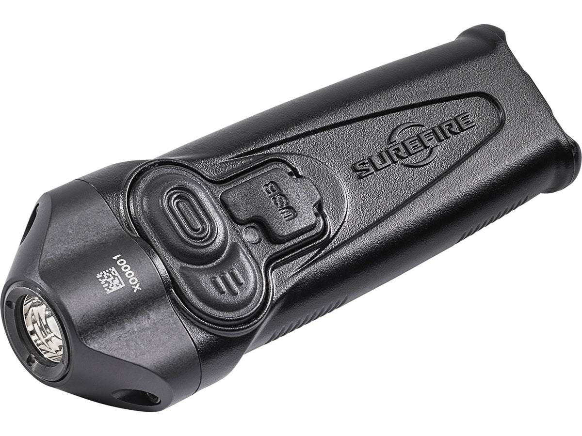 SureFire Stiletto Pocket Light in hand, highlighting compact everyday carry