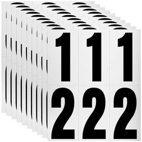 SUREFORU 5-pack reflective numbers demonstrate durable, weatherproof design for easy mailbox visibility day and night.