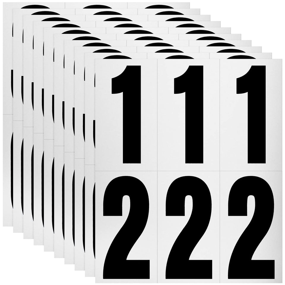 SUREFORU 5-pack reflective numbers demonstrate durable, weatherproof design for easy mailbox visibility day and night.