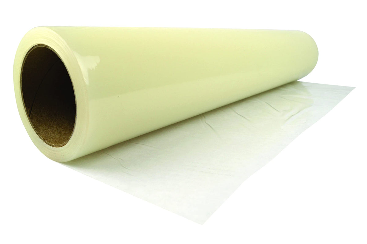 Surface Shields CS24200L easy-apply film on stairs protects runners during moves