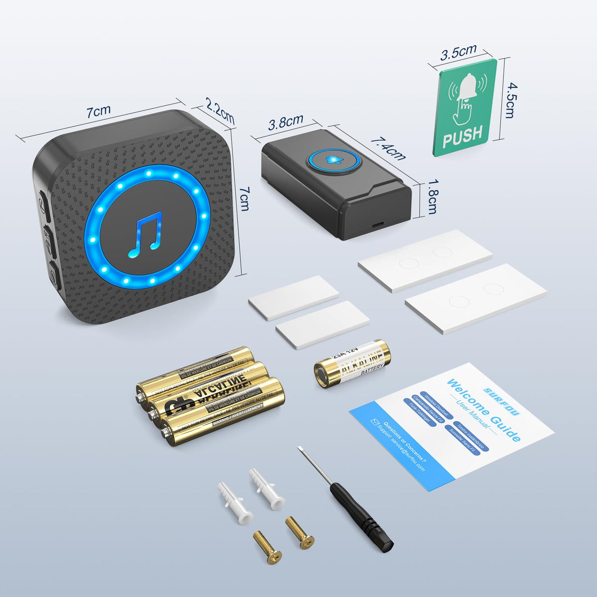 SURFOU packaging includes everything needed for simple setup.