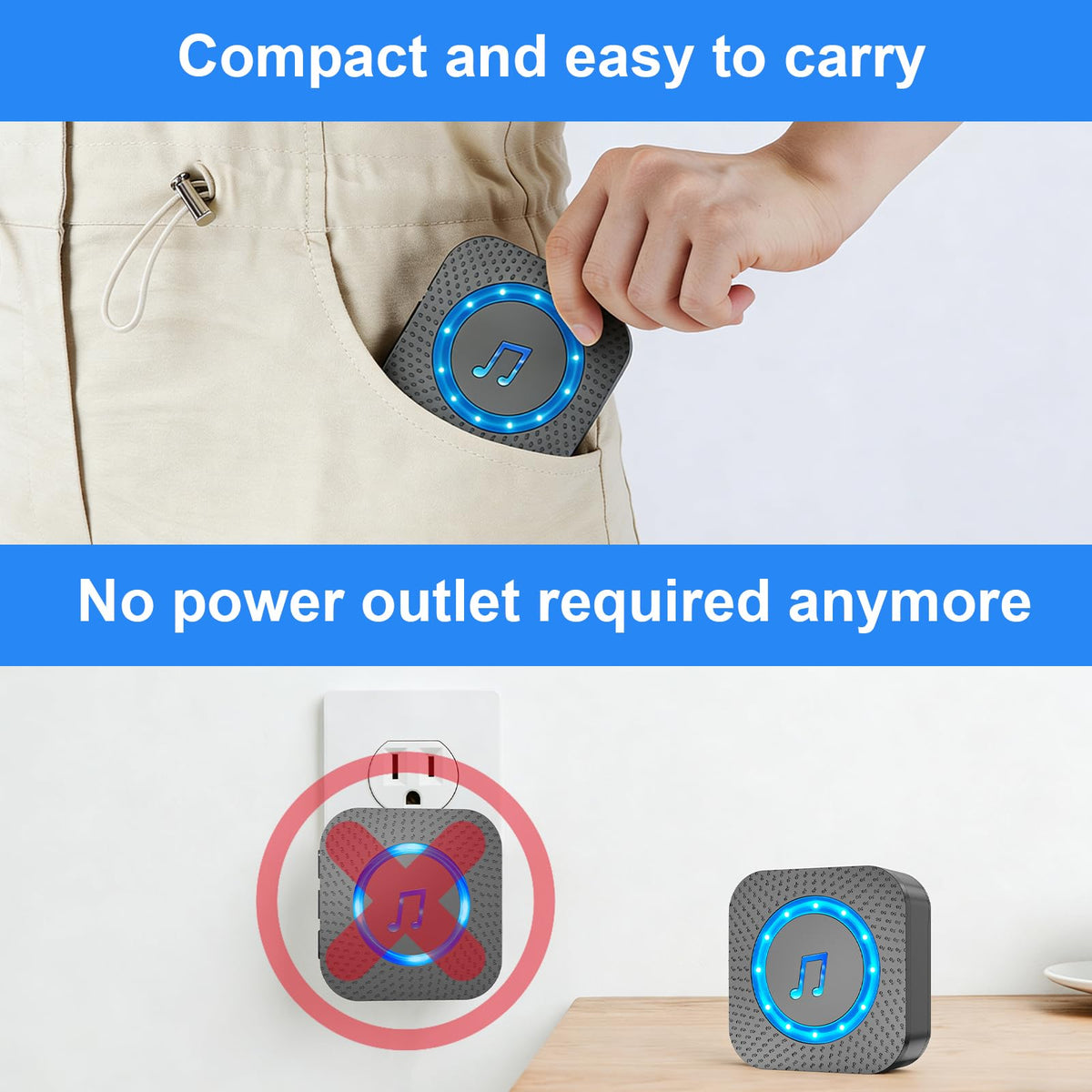 SURFOU weatherproof button withstands outdoor use in any weather.
