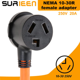 SURIEEN 30A female end view showing secure receptacle connection
