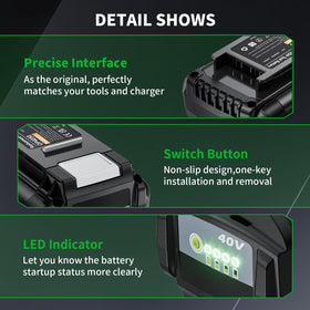 Surkibat no memory effect lithium design allows flexible charging.