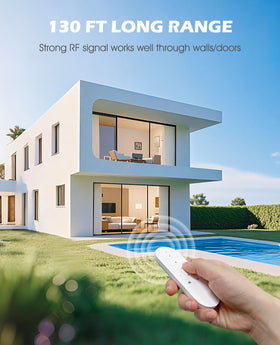 SURNICE wireless remote outlet range 130ft maintains reliable control through walls