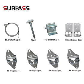 Surpass galvanized hinge highlighting rust resistance for durable performance.