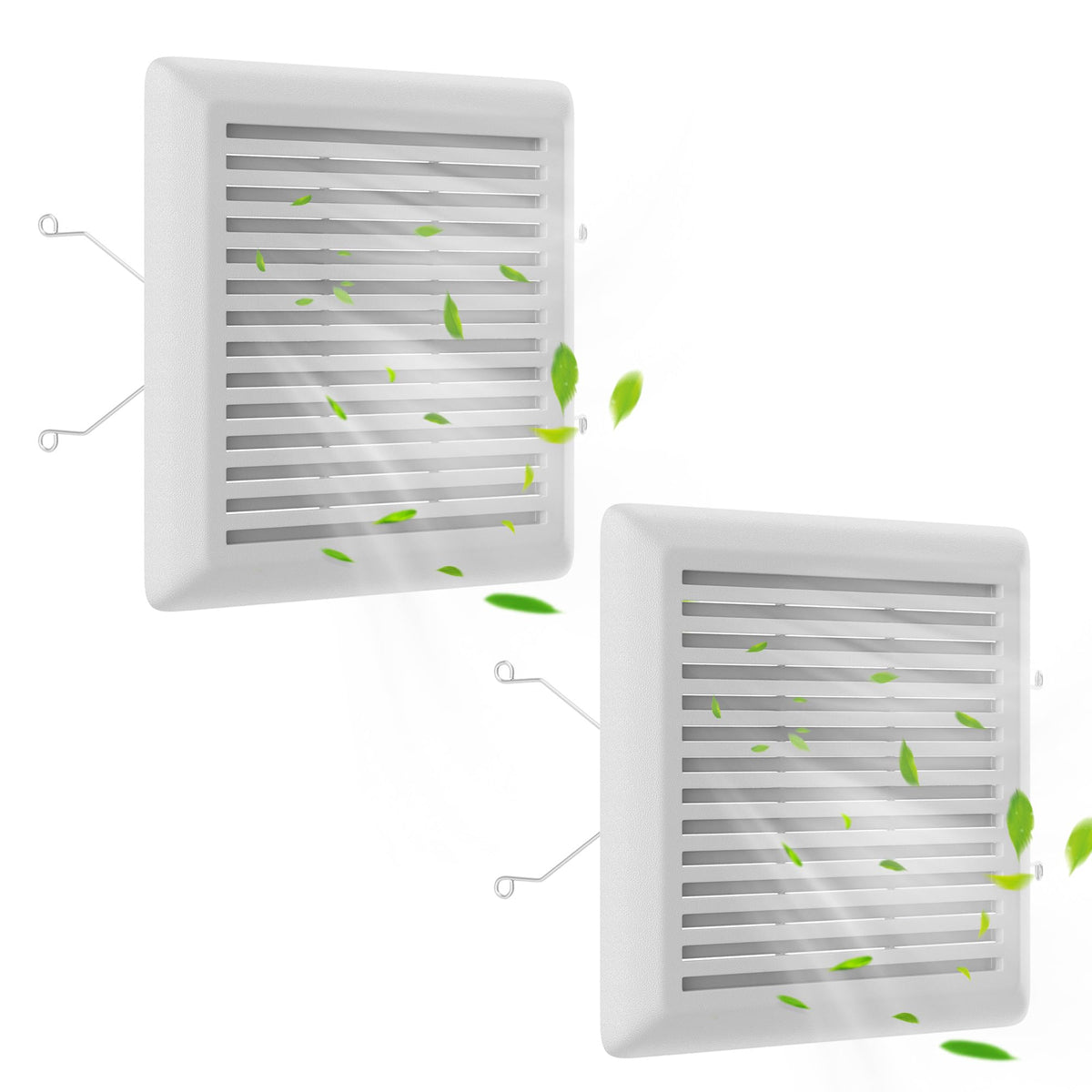 SurpLee C350GN bathroom grille cover closeup highlighting durable plastic construction.