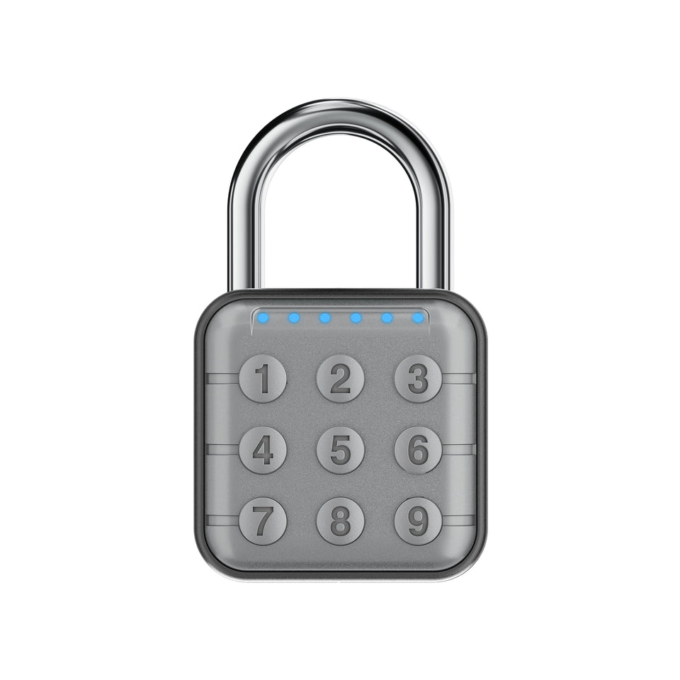 SURPN combination lock front view for gym lockers and travel