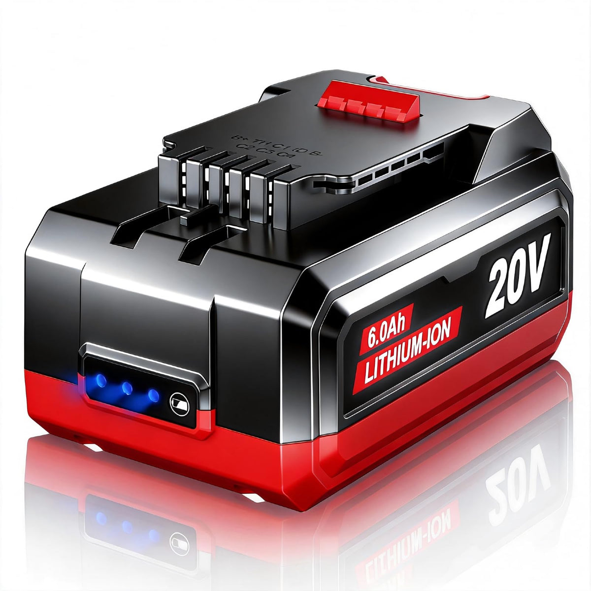 Surpowtec Bauer 20V battery 6000mAh powers tools longer and stronger.
