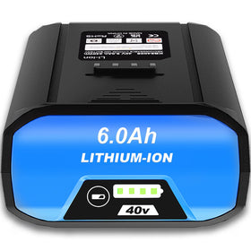 Surpowtec Kobalt 40V battery front view for extended runtime.