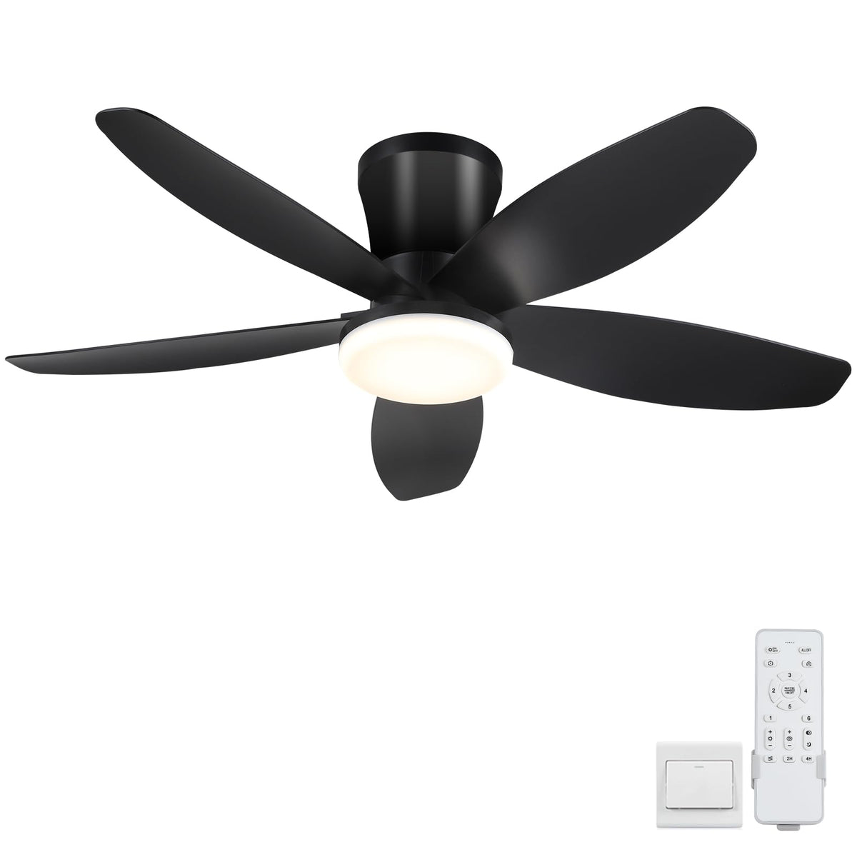 Surtime 36in ceiling fan with light and remote for flexible room lighting