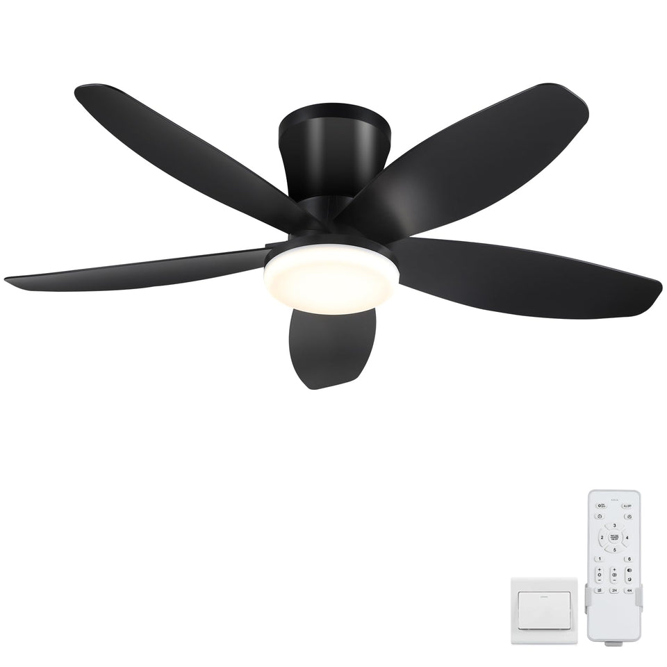 Surtime 36in ceiling fan with light and remote for flexible room lighting
