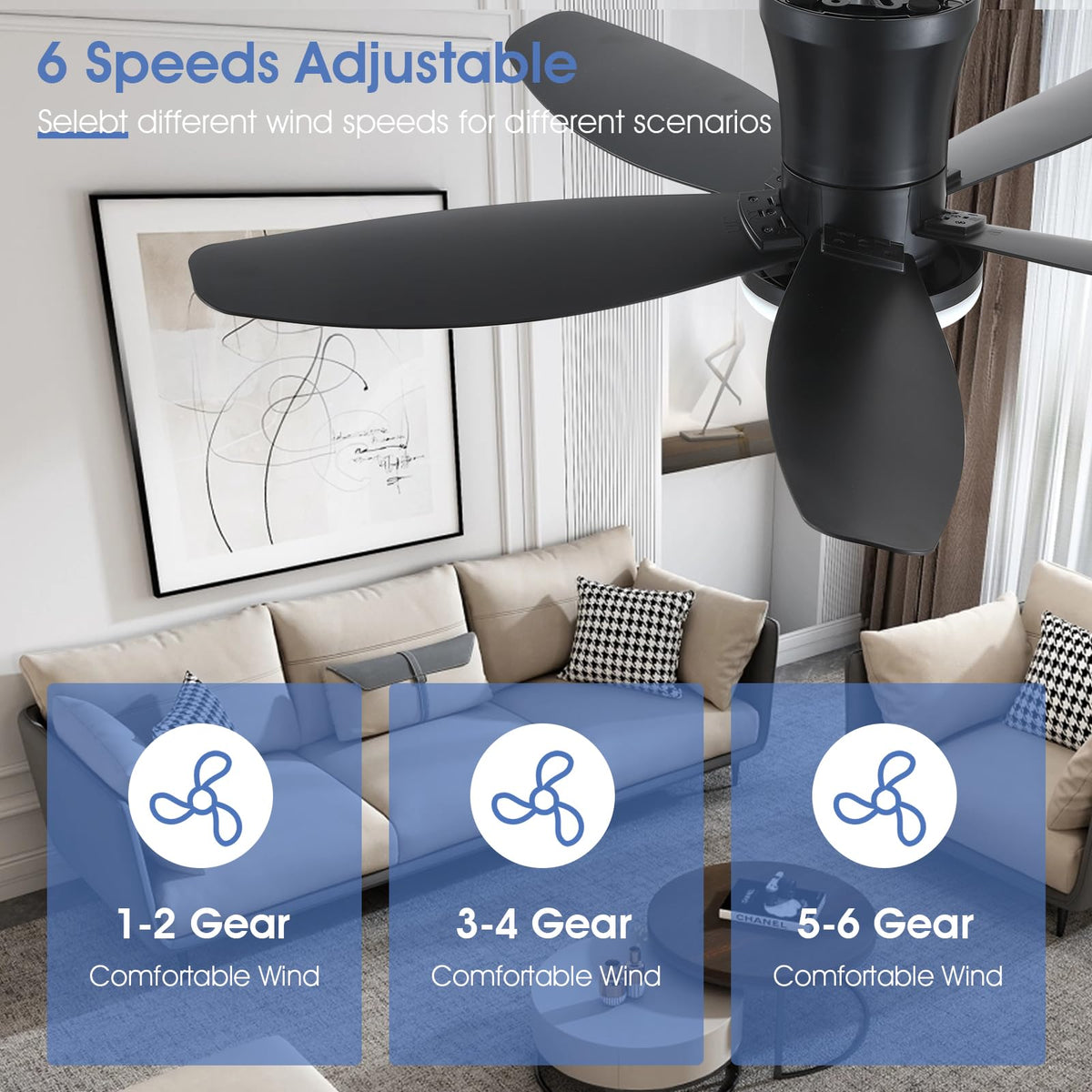 Surtime remote control operation for easy wind and light adjustment
