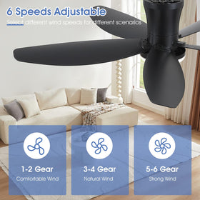 Surtime reversible DC motor for quiet year-round comfort.