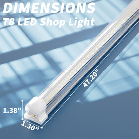 SUSLUM 270-degree beam-angle delivers wide coverage in a workshop.
