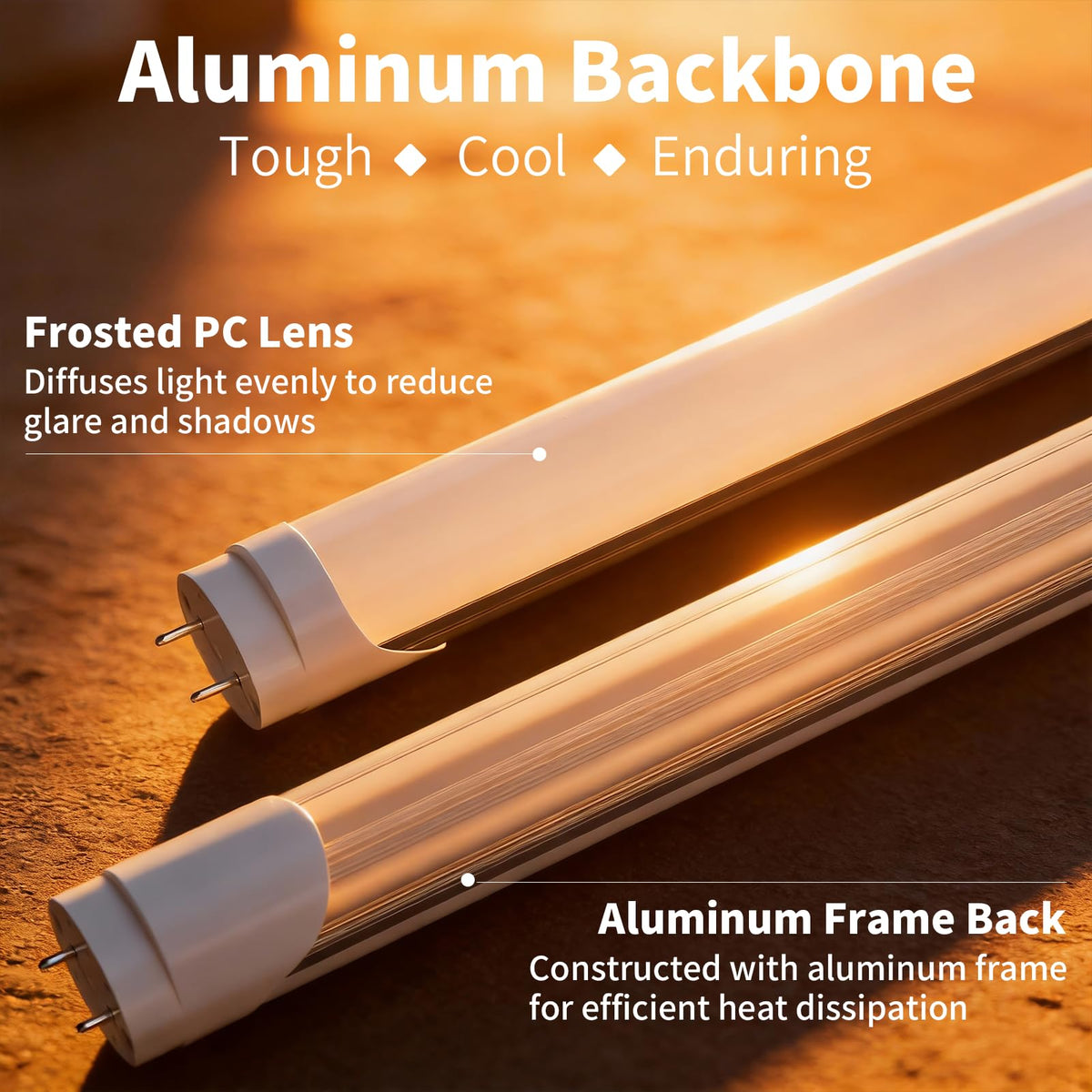 SUSLUM frosted cover creates soft, eye-friendly lighting across rooms
