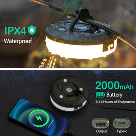 Sutaig IPX4 waterproof lights suitable for wet outdoor environments.