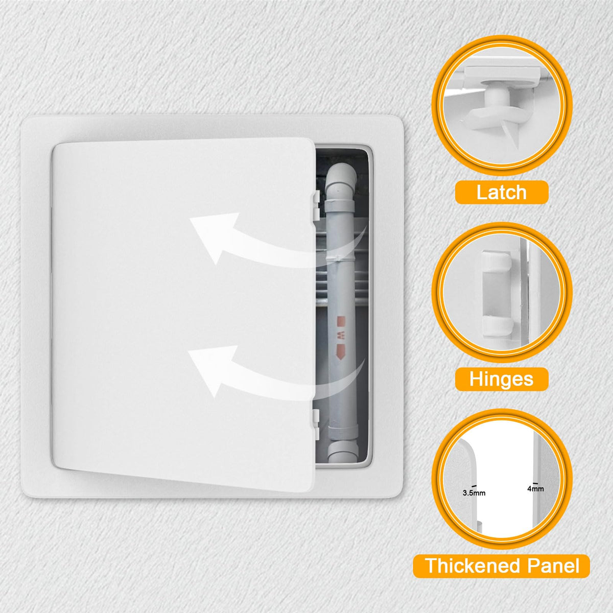 Suteck textured surface aids adhesion and seamless wall matching