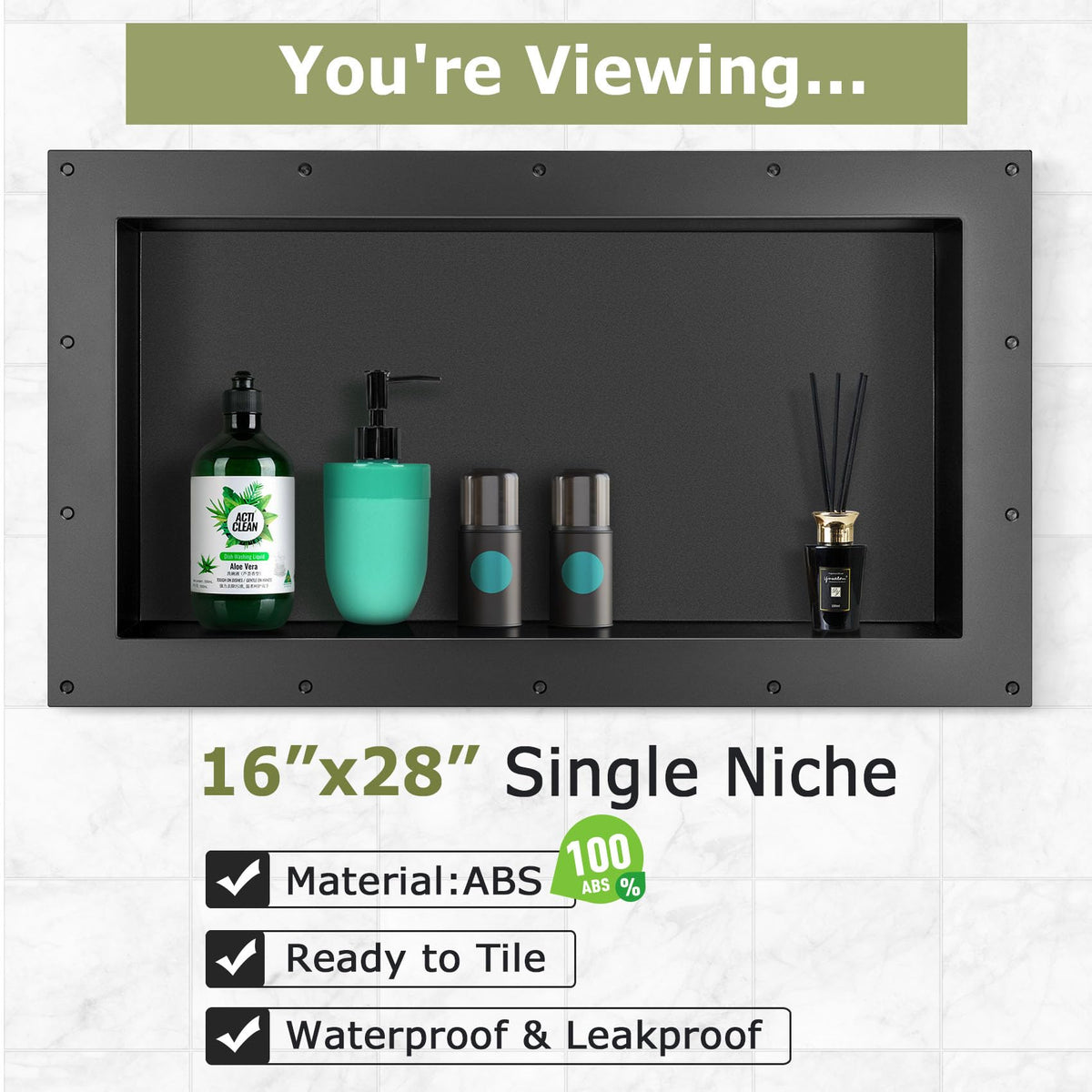 Suteck Shower Niche versatile use also suits cupboards and kitchens