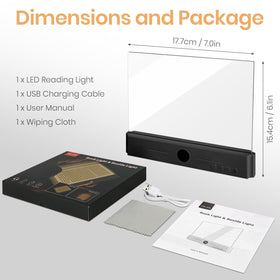 Suteng Flat Book Light travel-compact form for portable use.