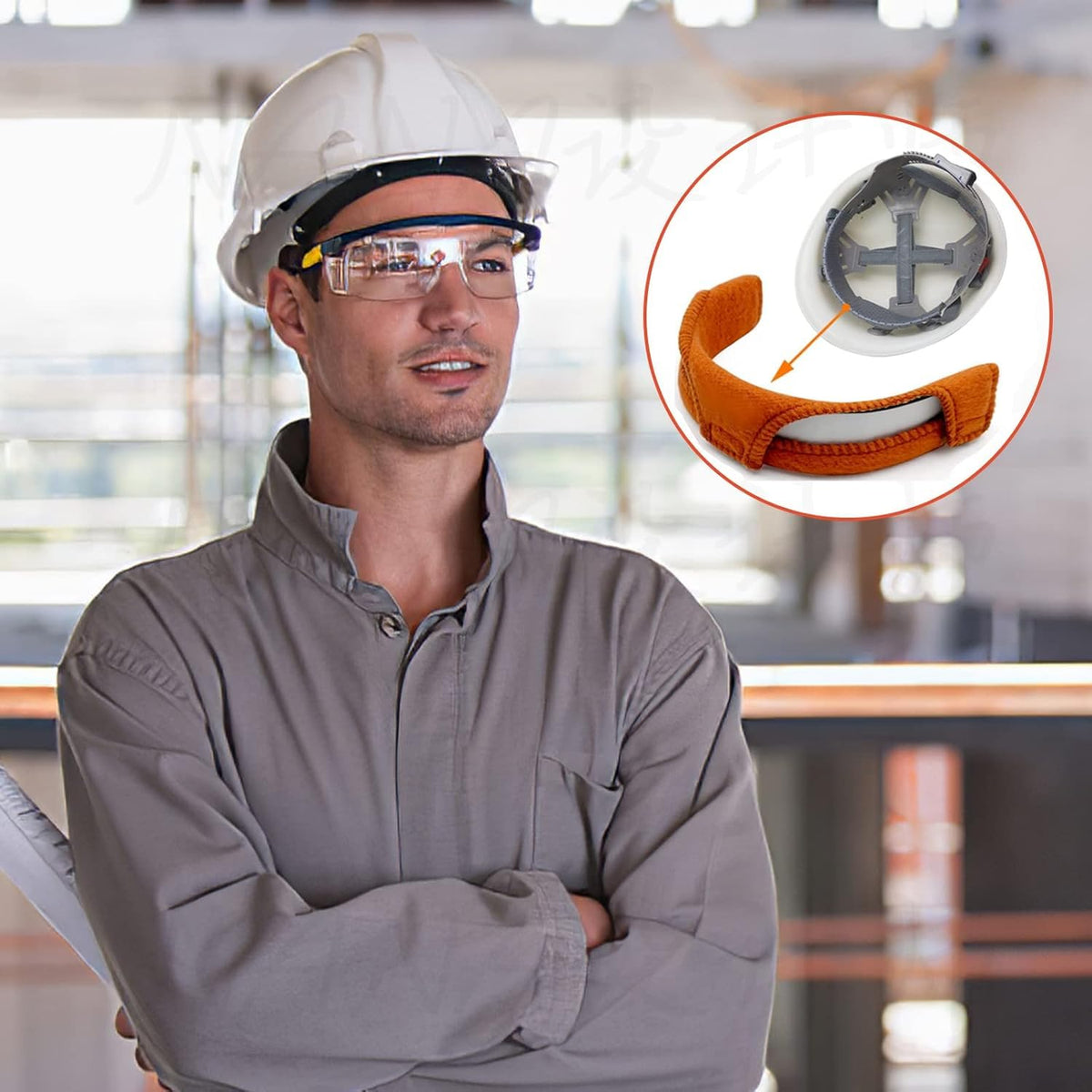 SUTETLW sweatband absorbs moisture to help prevent drips into eyes.