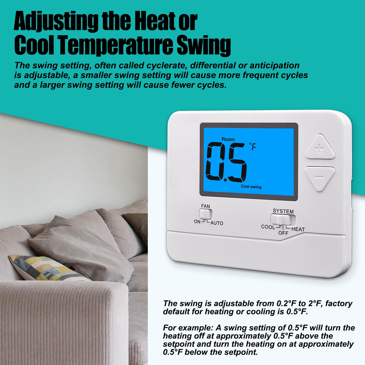Suuwer S701 temperature setting graphic emphasizes precise control