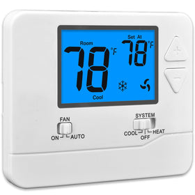 Suuwer S701 thermostat front view showing compact home control