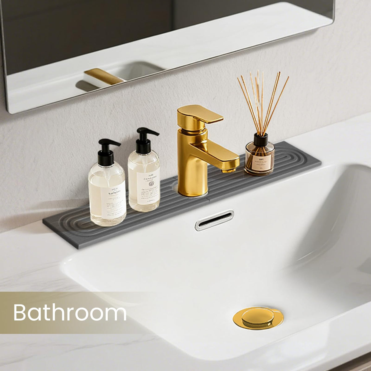 SUXLINA sink splash guard protecting surfaces from water splashes