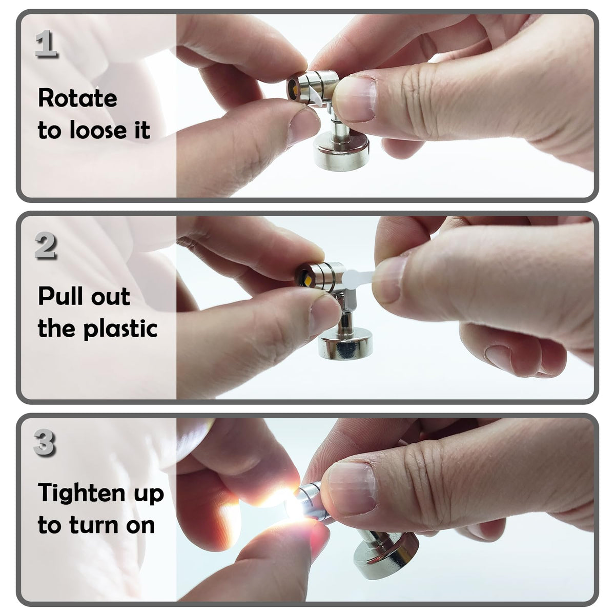SUZEYAR wireless miniature spotlight provides cord-free lighting
