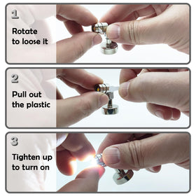 SUZEYAR wireless miniature spotlight provides cord-free lighting