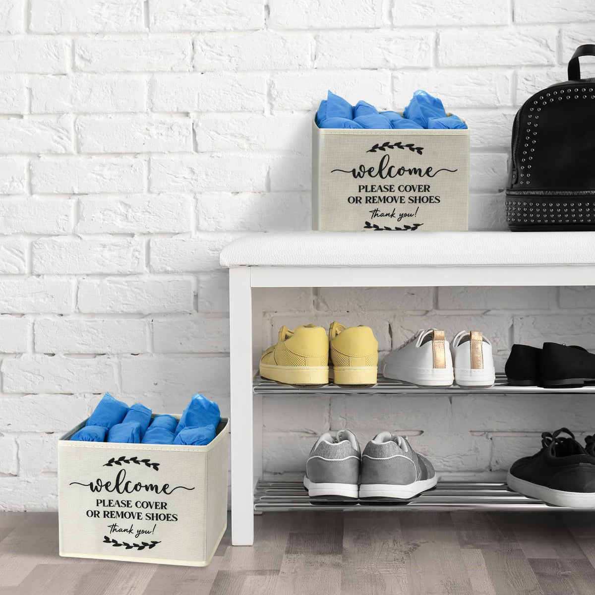 Suzile 200-pack contents shown, perfect for entryways and offices.