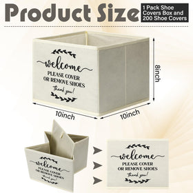 Suzile foldable storage box open, ready to organize disposable covers.