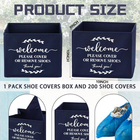 Suzile dispenser box keeps shoe covers organized at the door