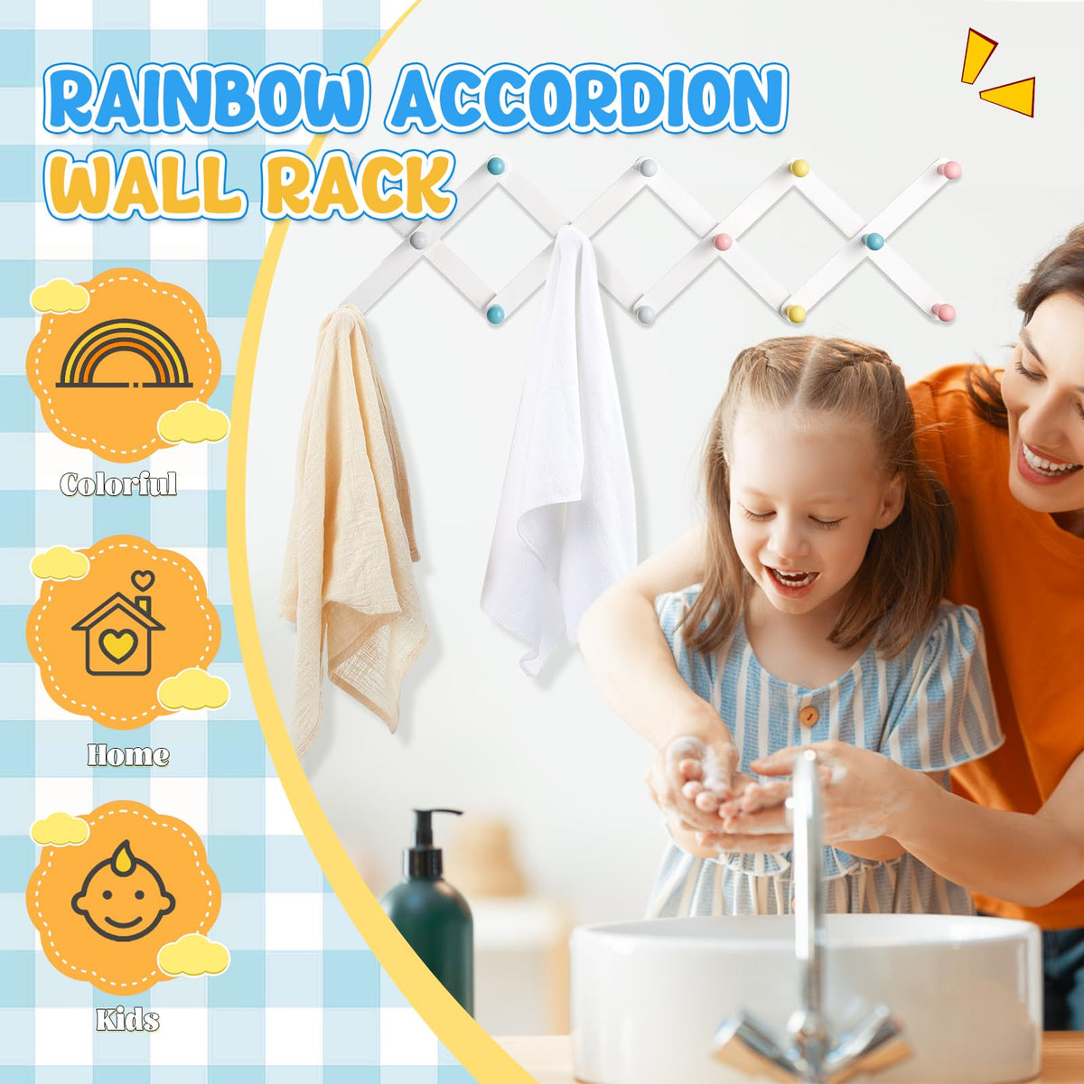 Suzile wall rack with screws included for sturdy installation