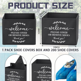Suzile waterproof disposable shoe covers with non-slip soles for guests.