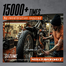 SUZUME 3/8 digital torque wrench buzzer and LED alert prevents over-tightening.