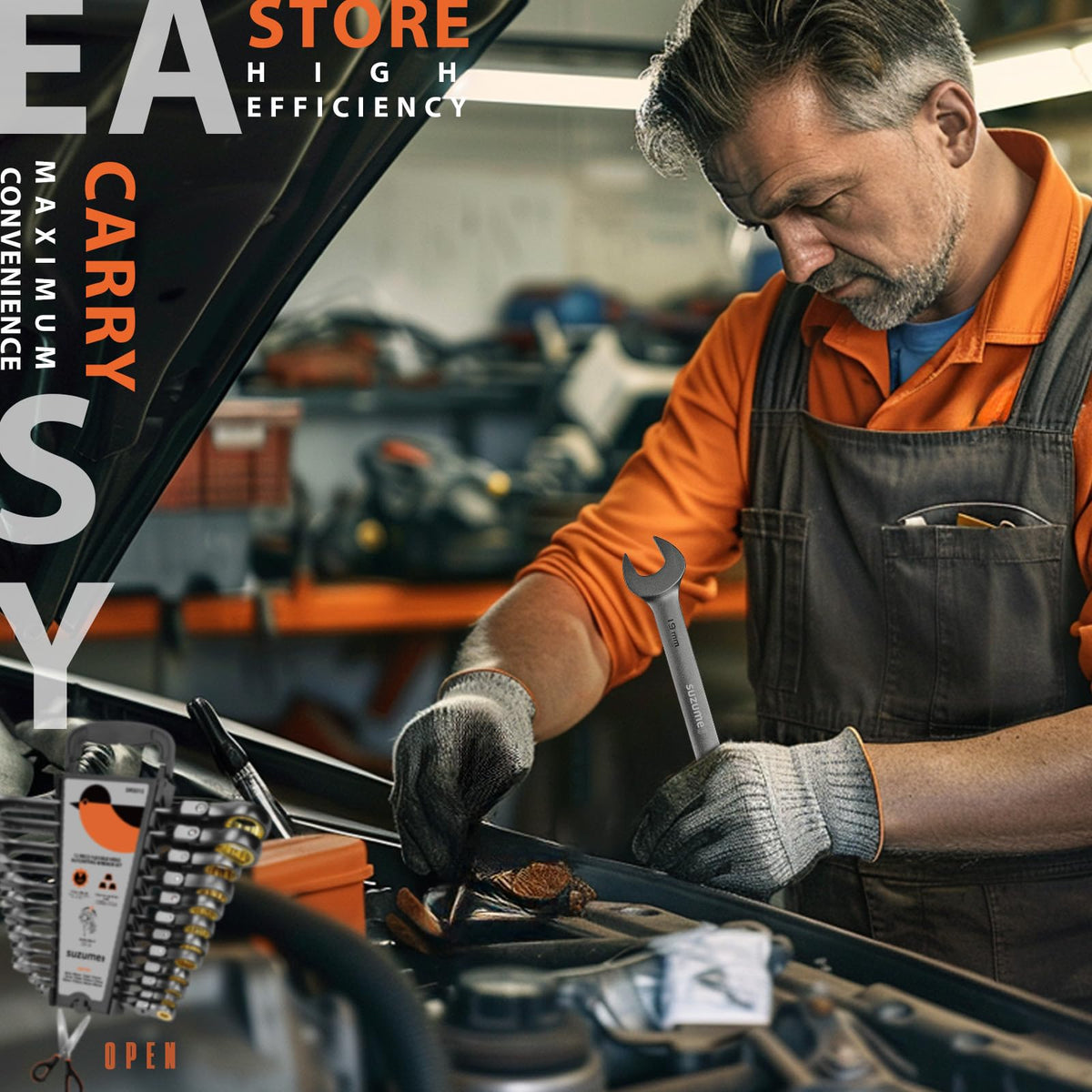 SUZUME CR-V steel rust-resistant finish withstands tough environments